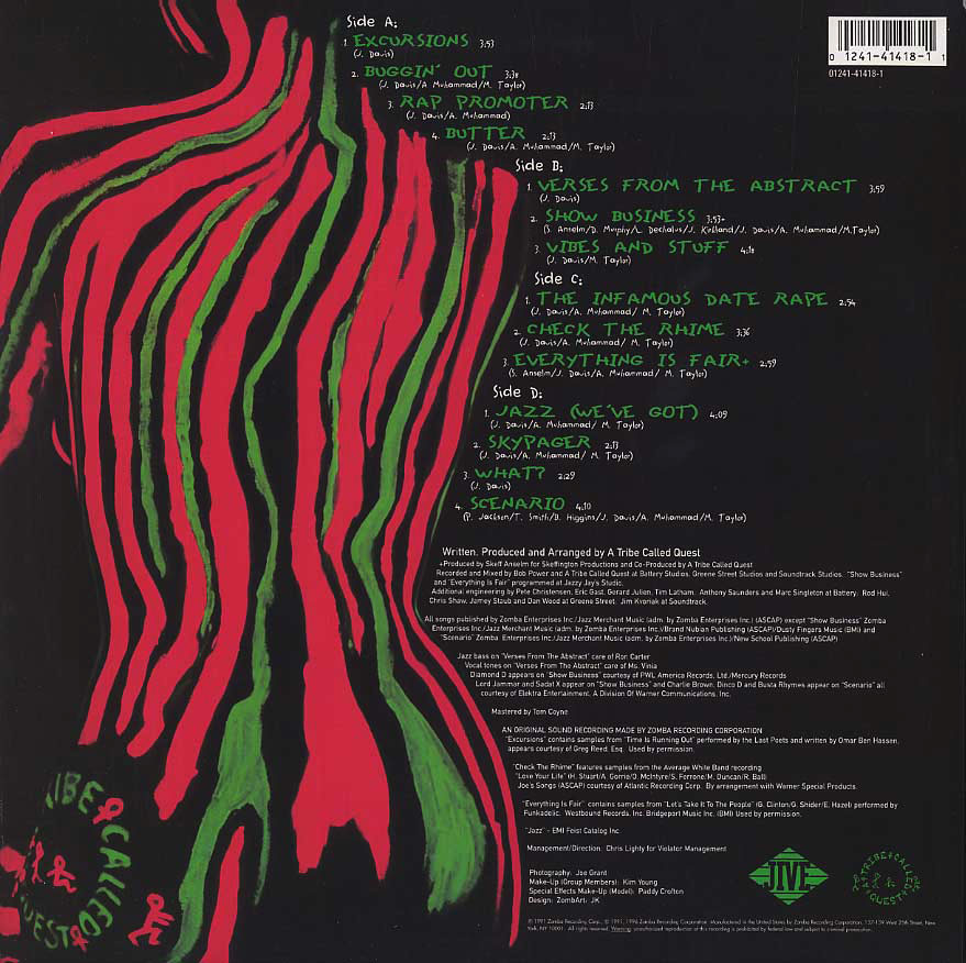 The Low End Theory back cover